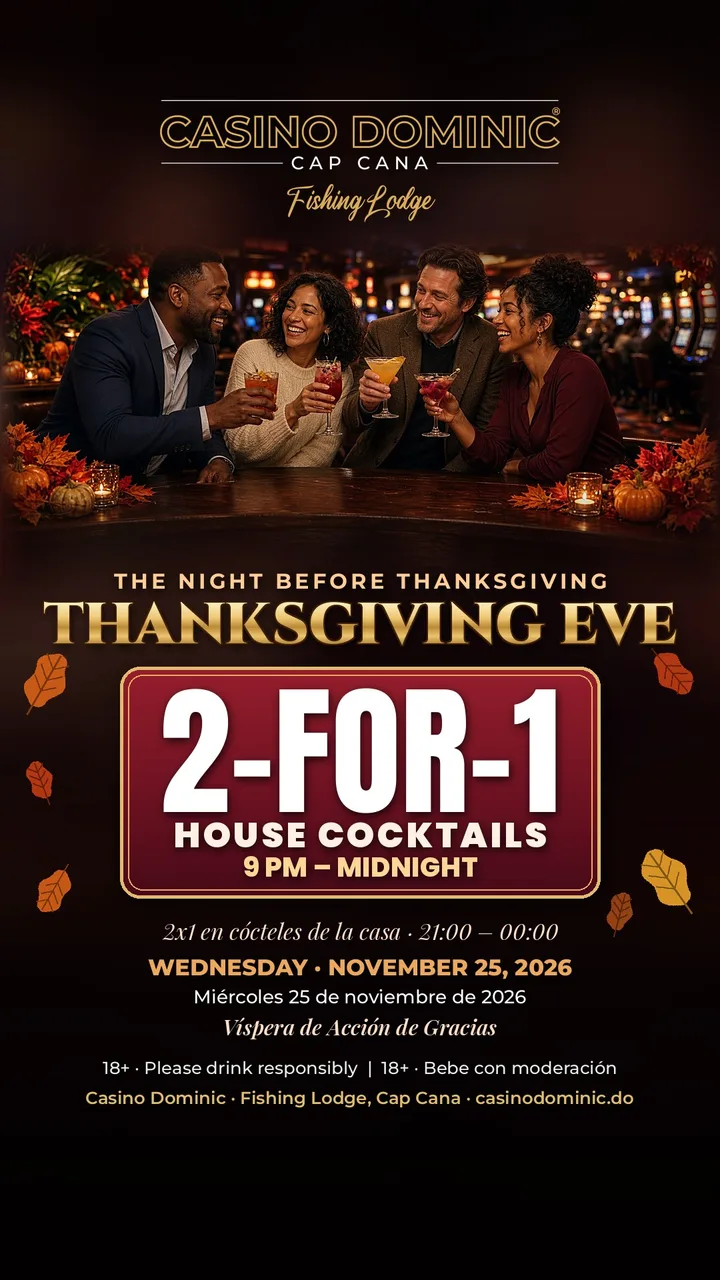 Thanksgiving Eve at Casino Dominic, Cap Cana